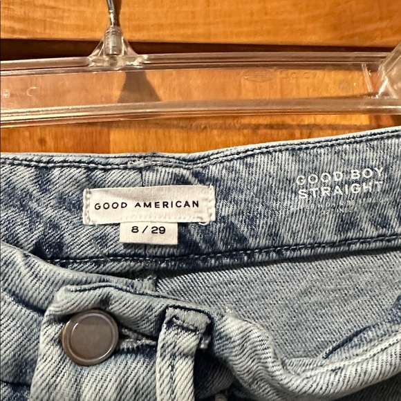 Good American Good Boy Straight Jeans - Picture 6 of 6